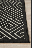 York Alice Black & Gold Rug