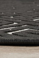 York Alice Black & Gold Rug