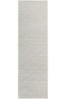York Alice Natural White Runner Rug