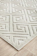 York Alice Natural White Runner Rug