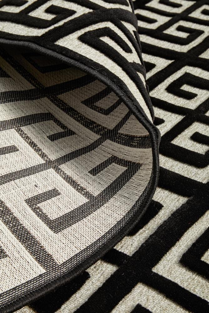 York Brenda Black & Gold Rug
