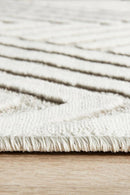 York Cindy Natural White Runner Rug