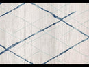 Oasis Noah White Blue Contemporary Rug