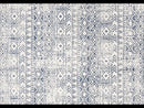 Oasis Ismail White Blue Rustic Round Rug