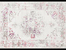 Alexa Transitional Rug White Pink Grey