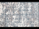 Kendra Yasmin Distressed Transitional Rug White Blue Grey