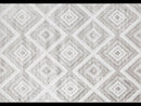 Sabrina Geo Diamonds Rug Silver Grey