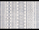 Oasis Nadia White Blue Rustic Tribal Runner Rug