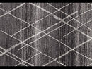 Oasis Noah Charcoal Contemporary Runner Rug