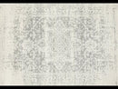 Evoke Dream White Silver Transitional Round Rug