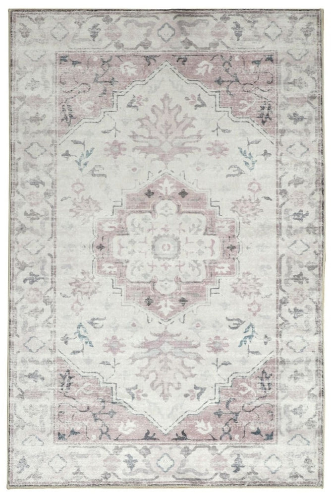 Shay Coral Machine Washable Rug