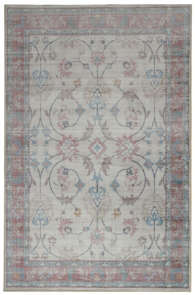 Megan Pink Machine Washable Rug