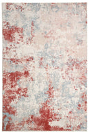 Roorkee Red Machine Washable Rug